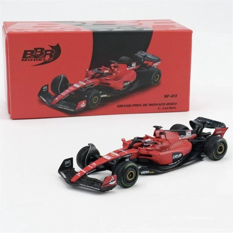 BBR 1/64 Diecast BBRFER64022 Ferrari F1 SF23 #16 2023 Monaco GP - C.Leclerc